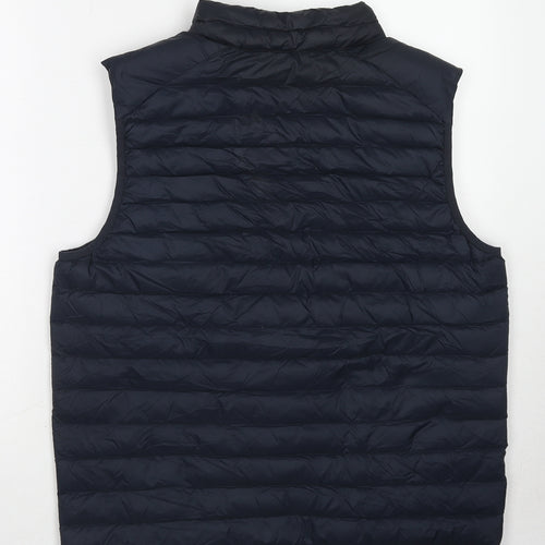 Marks and Spencer Womens Blue Gilet Jacket Size L Zip