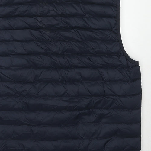 Marks and Spencer Womens Blue Gilet Jacket Size L Zip