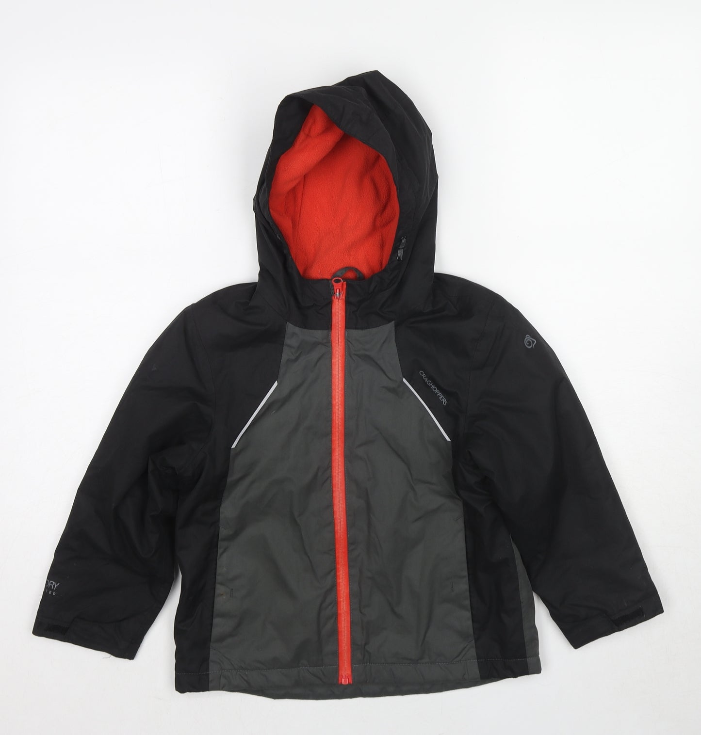 Craghoppers Boys Grey Jacket Size 5-6 Years Zip