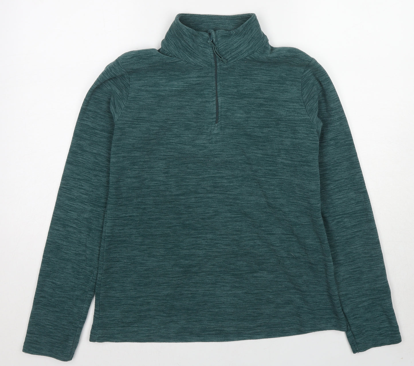 Mountain Warehouse Womens Green Polyester Pullover Sweatshirt Size 12 Zip