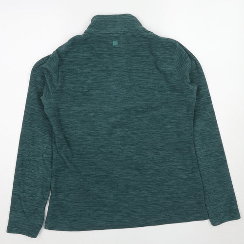 Mountain Warehouse Womens Green Polyester Pullover Sweatshirt Size 12 Zip