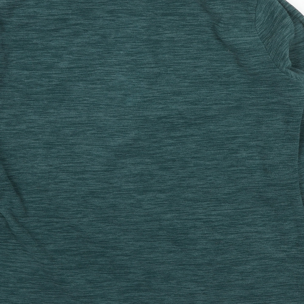 Mountain Warehouse Womens Green Polyester Pullover Sweatshirt Size 12 Zip