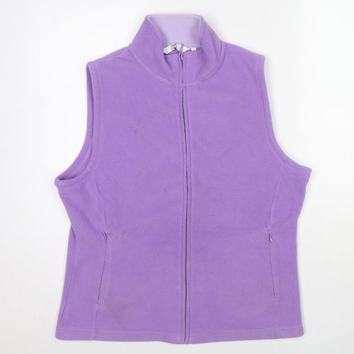 EWM Womens Purple Jacket Size 14 Zip - Size 14-16