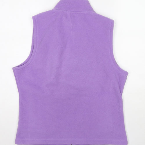 EWM Womens Purple Jacket Size 14 Zip - Size 14-16