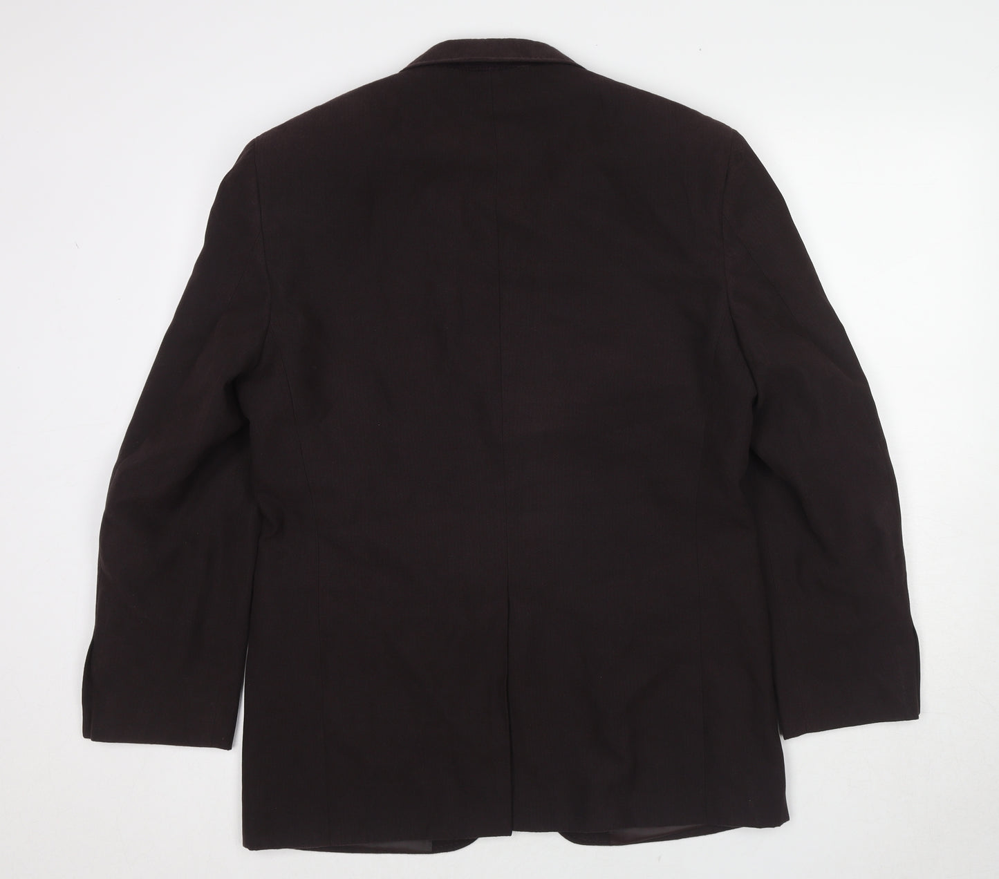 Marks and Spencer Mens Brown Polyester Jacket Suit Jacket Size 38 Regular