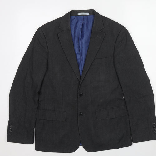 Marks and Spencer Mens Grey Polyester Jacket Suit Jacket Size 38 Regular