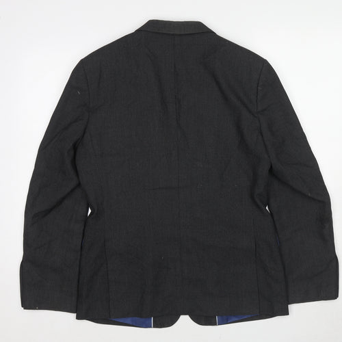Marks and Spencer Mens Grey Polyester Jacket Suit Jacket Size 38 Regular