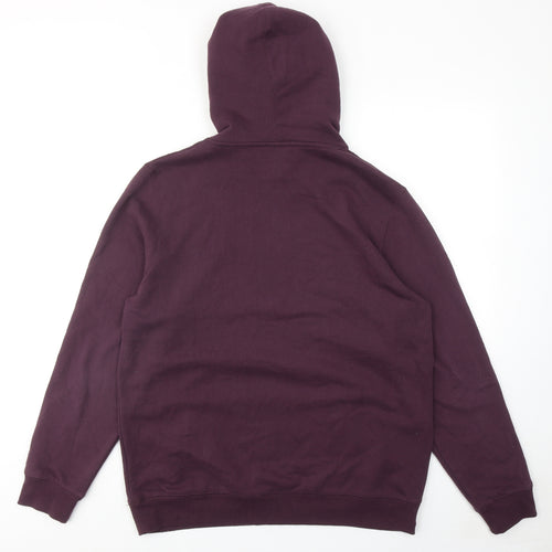 TOG24 Mens Red Cotton Pullover Hoodie Size L