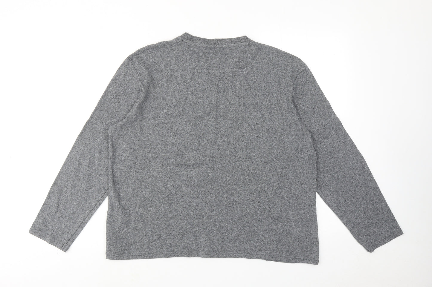 NEXT Mens Grey Cotton T-Shirt Size L Round Neck