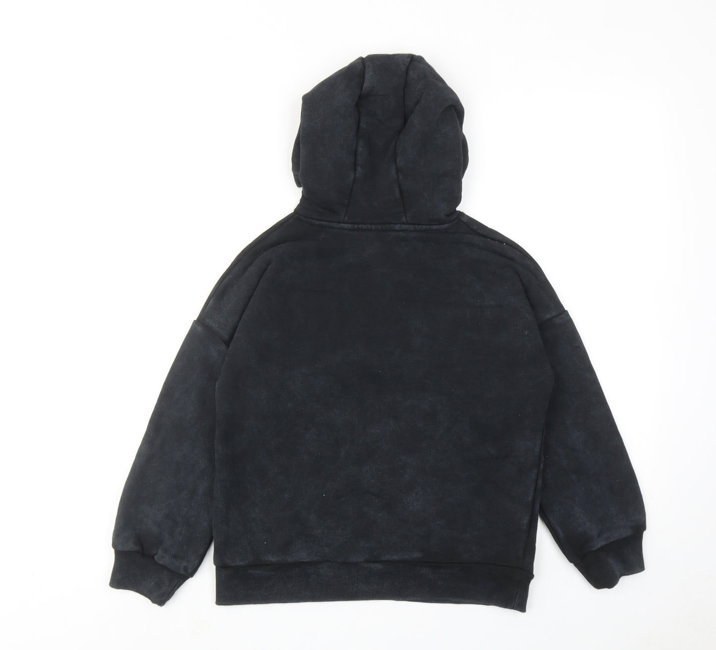 Stranger Things Boys Black Cotton Pullover Hoodie Size 8-9 Years Pullover - Strangers Things