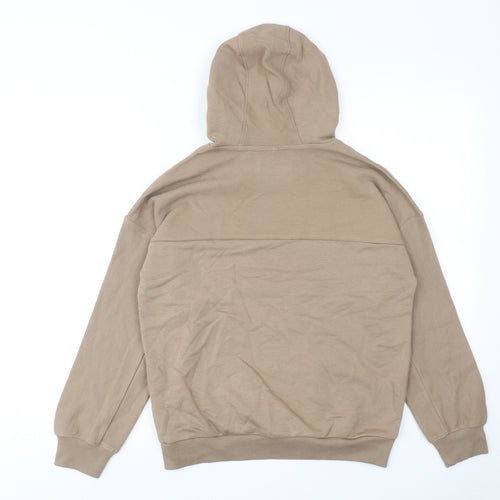 Marks and Spencer Boys Brown Cotton Pullover Hoodie Size 12-13 Years Pullover