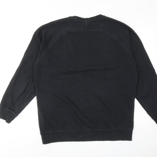 Gymshark Mens Black Cotton Pullover Sweatshirt Size L