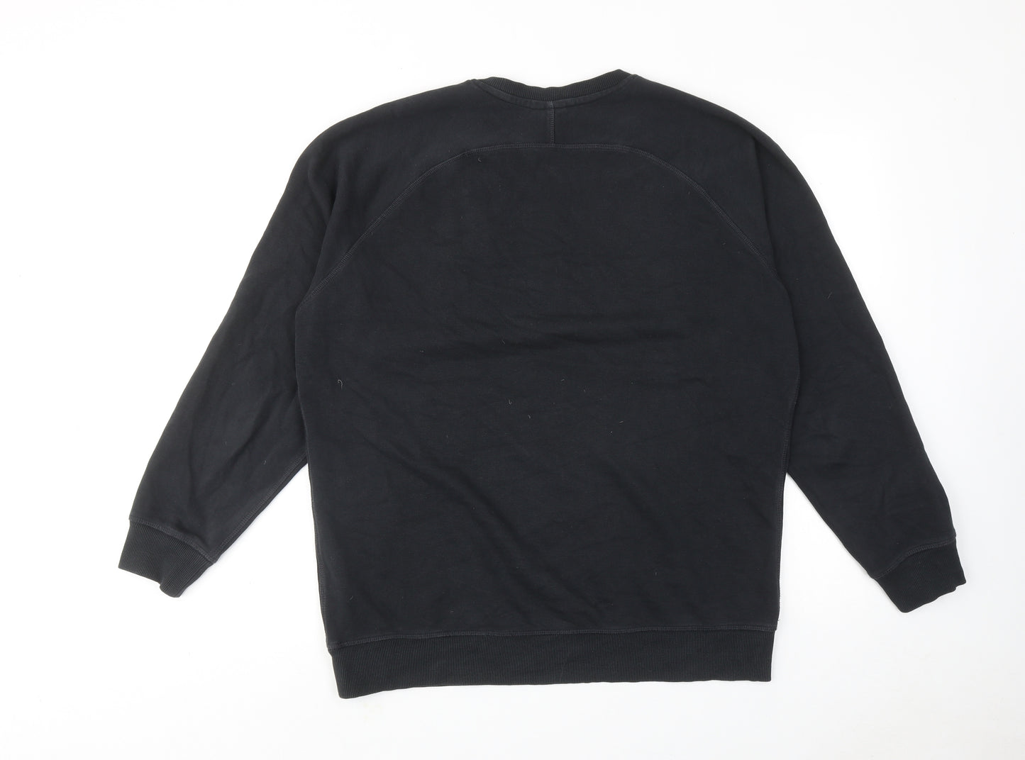 Gymshark Mens Black Cotton Pullover Sweatshirt Size L