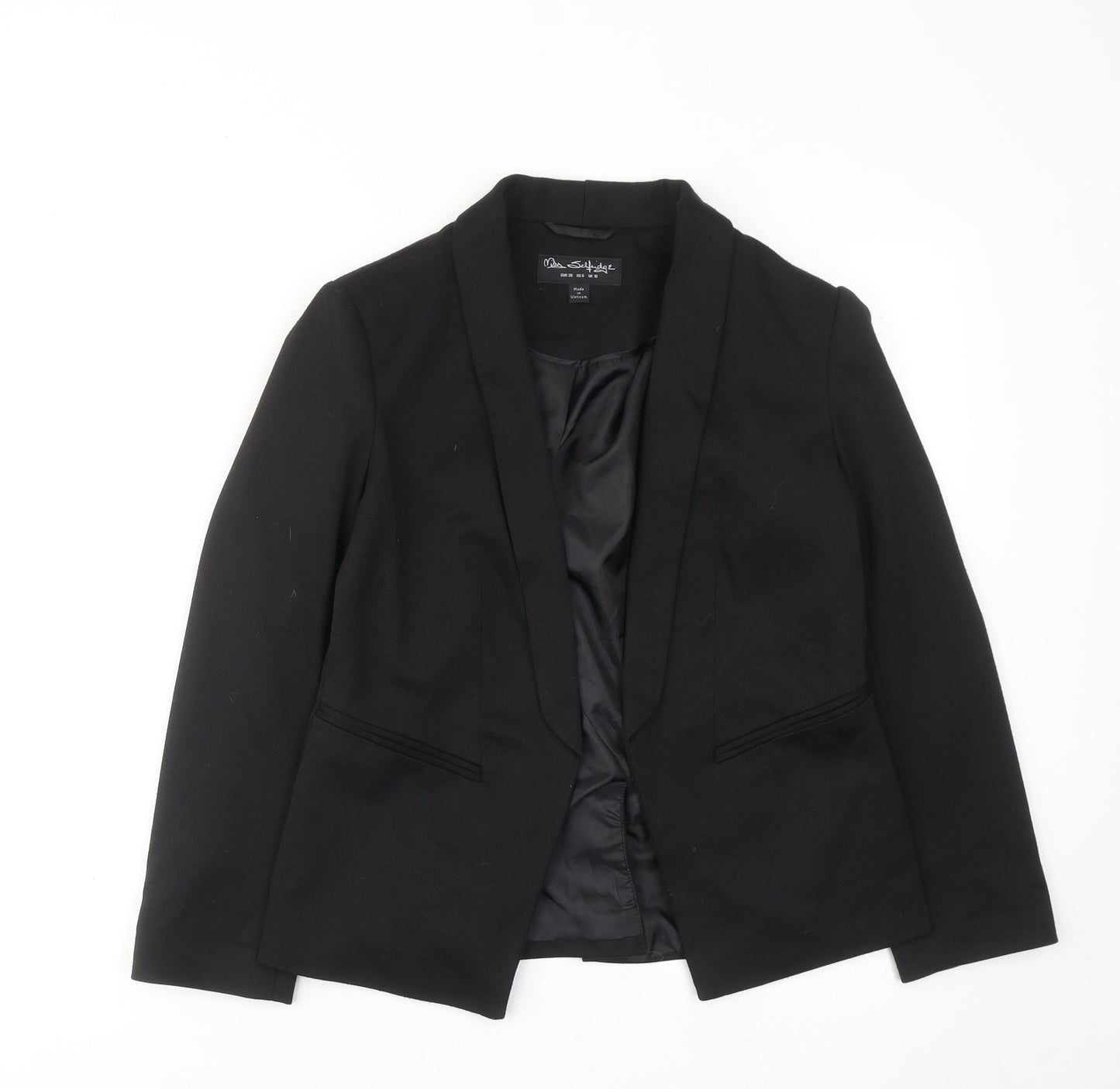 Miss Selfridge Womens Black Jacket Blazer Size 10