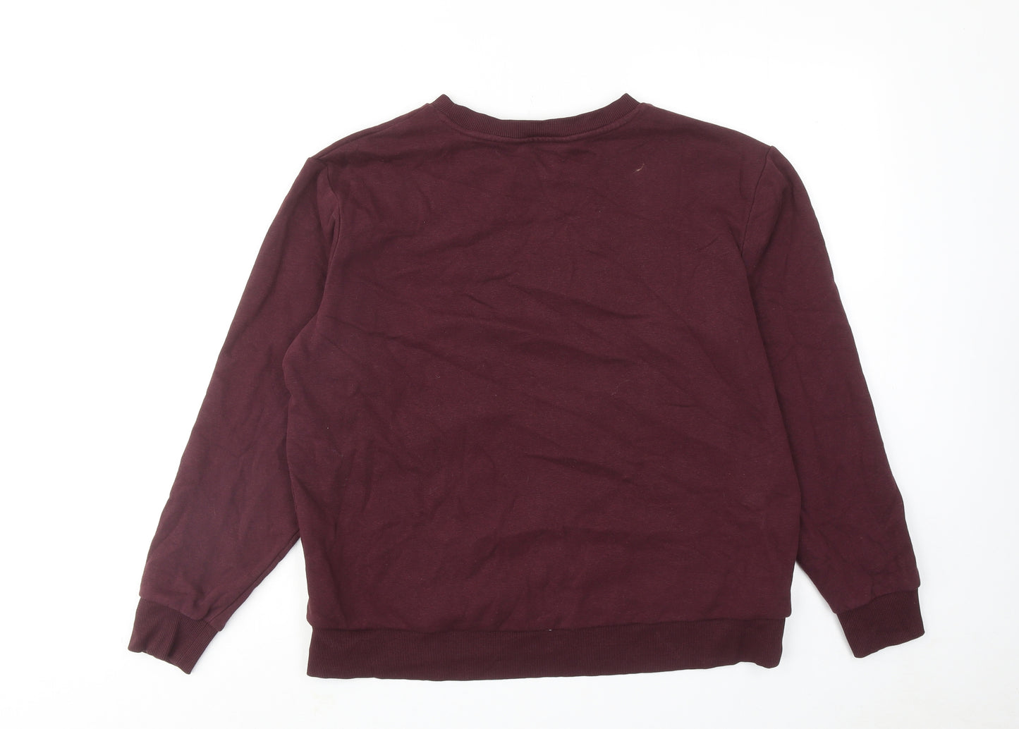 Marks and Spencer Womens Red Cotton Pullover Sweatshirt Size M Pullover