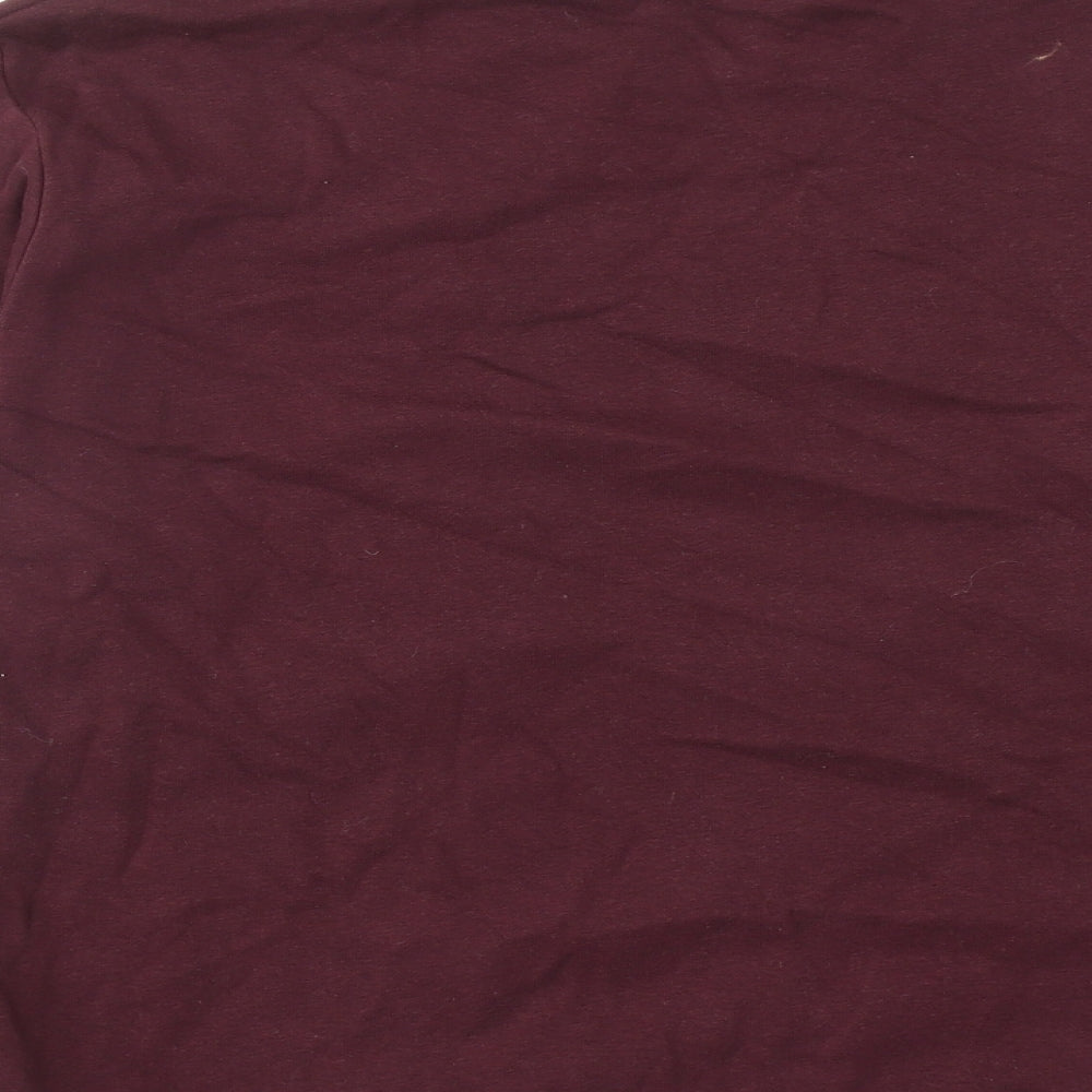 Marks and Spencer Womens Red Cotton Pullover Sweatshirt Size M Pullover