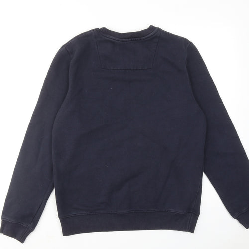 Ridge & Co Mens Blue Cotton Pullover Sweatshirt Size M
