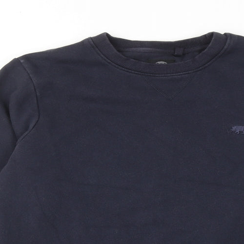Ridge & Co Mens Blue Cotton Pullover Sweatshirt Size M