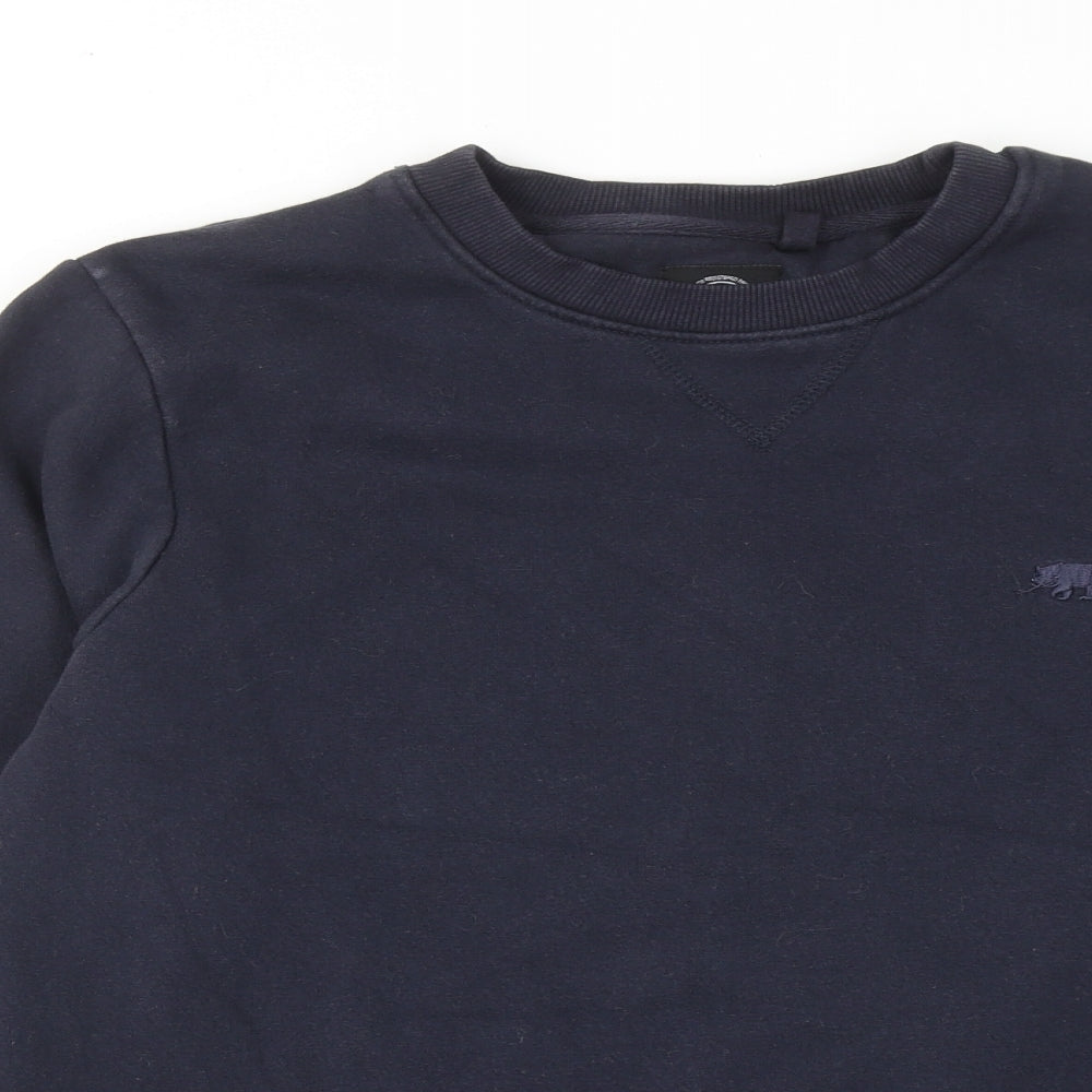 Ridge & Co Mens Blue Cotton Pullover Sweatshirt Size M
