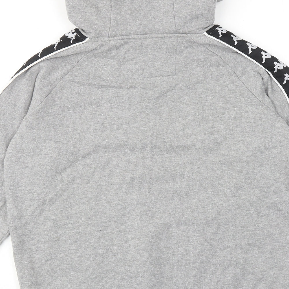 Kappa Mens Grey Cotton Pullover Hoodie Size M