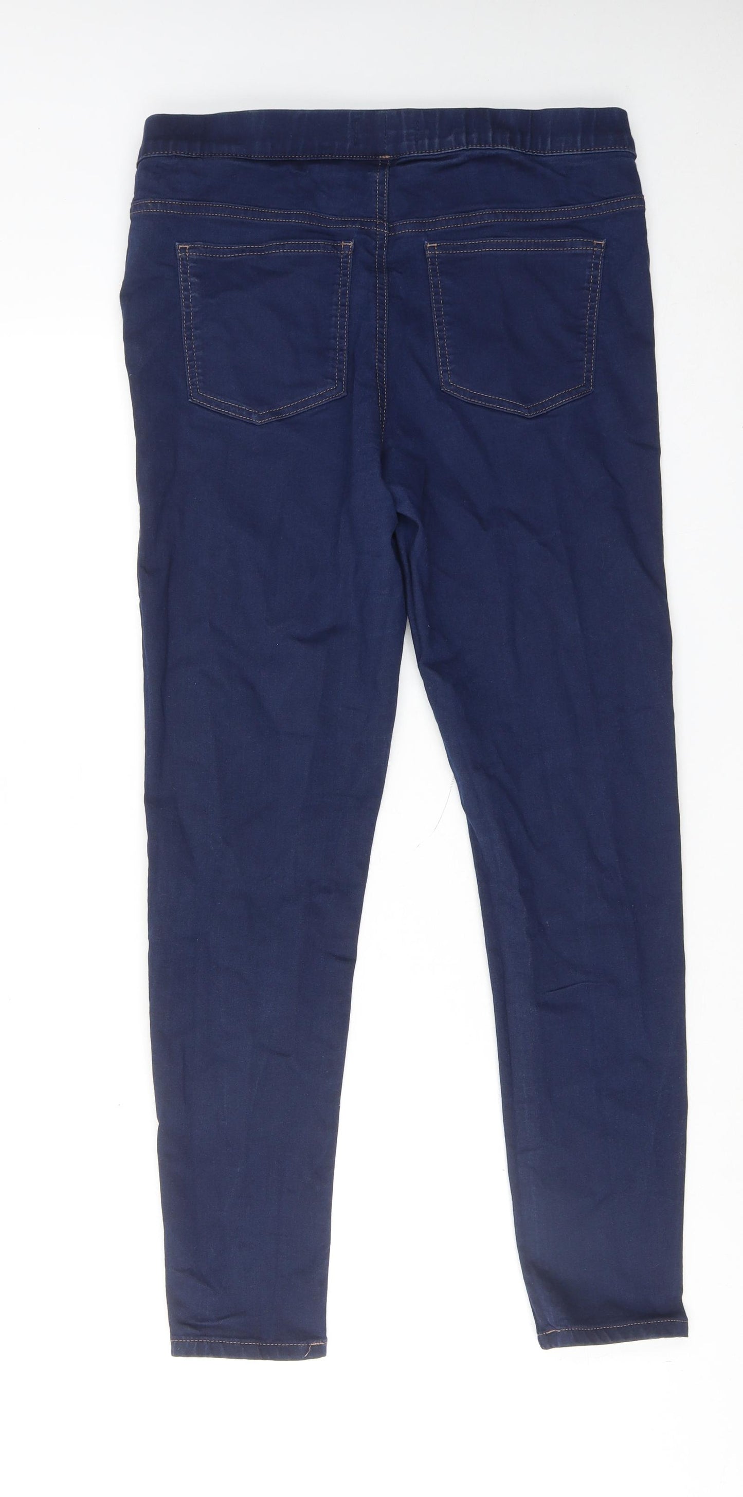 Marks and Spencer Womens Blue Cotton Jegging Jeans Size 14 Regular