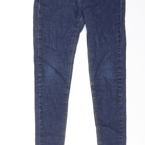 Red Herring Womens Blue Cotton Skinny Jeans Size 10 Regular Zip - Mid rise