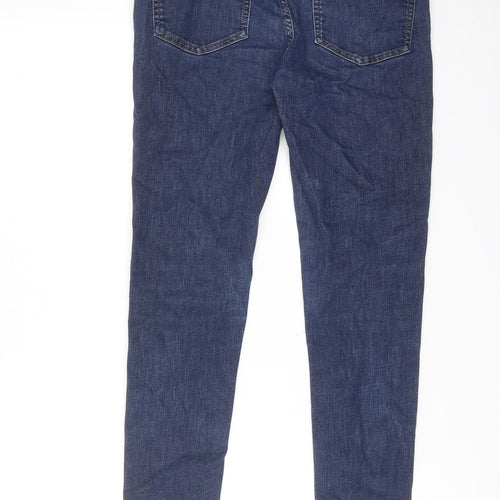 Red Herring Womens Blue Cotton Skinny Jeans Size 10 Regular Zip - Mid rise