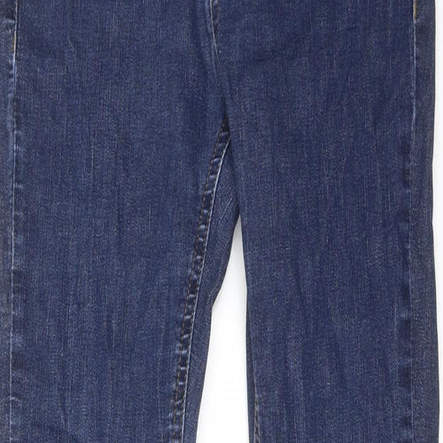 Red Herring Womens Blue Cotton Skinny Jeans Size 10 Regular Zip - Mid rise