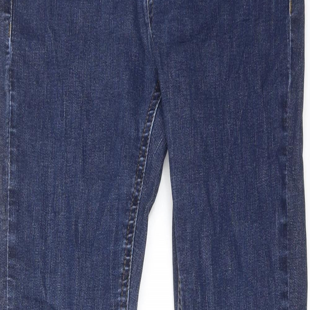 Red Herring Womens Blue Cotton Skinny Jeans Size 10 Regular Zip - Mid rise
