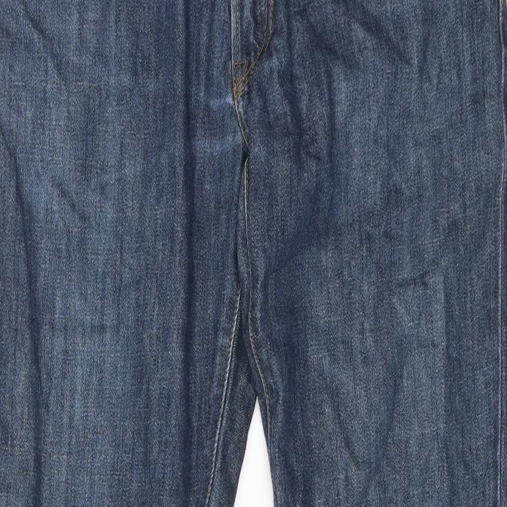 Gap Mens Blue Cotton Straight Jeans Size 30 in L32 in Regular Zip