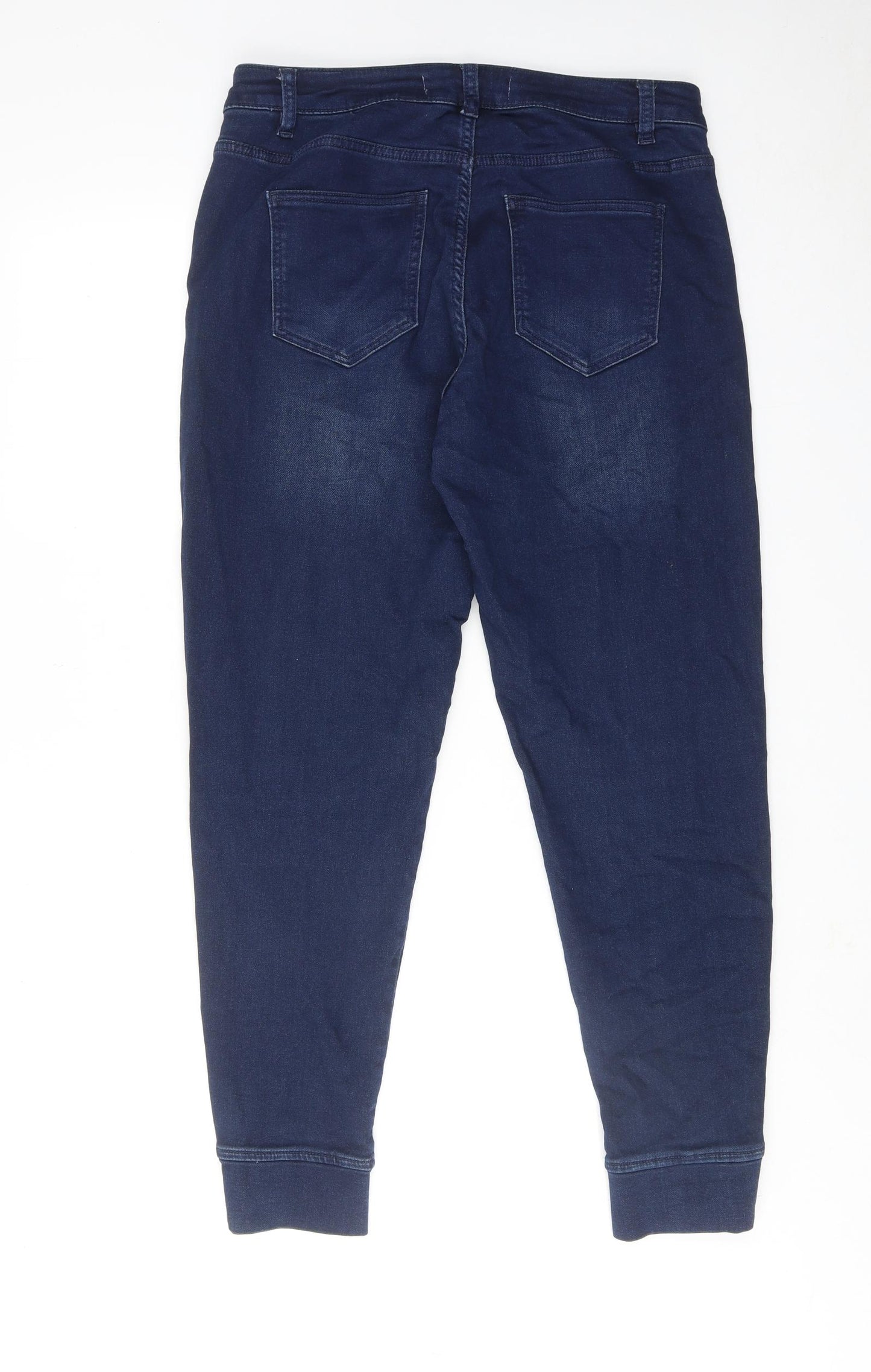 NEXT Womens Blue Cotton Skinny Jeans Size 10 Regular Zip