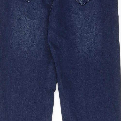 NEXT Womens Blue Cotton Skinny Jeans Size 10 Regular Zip