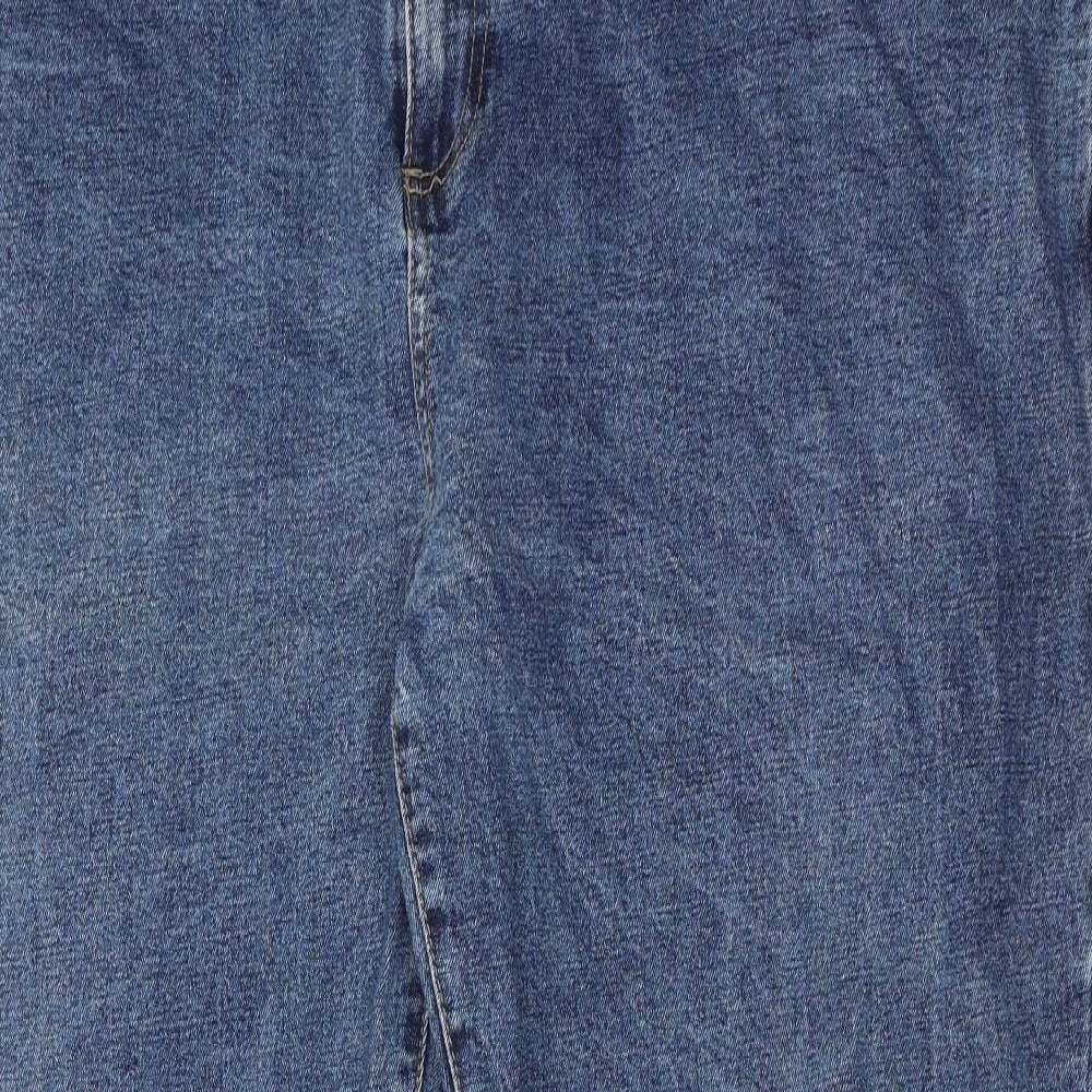 Union Blues Mens Blue Cotton Straight Jeans Size 44 in Regular Zip
