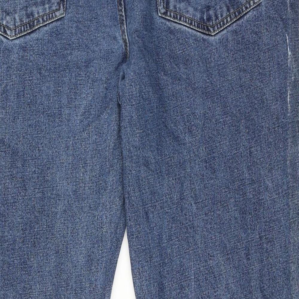 Union Blues Mens Blue Cotton Straight Jeans Size 44 in Regular Zip