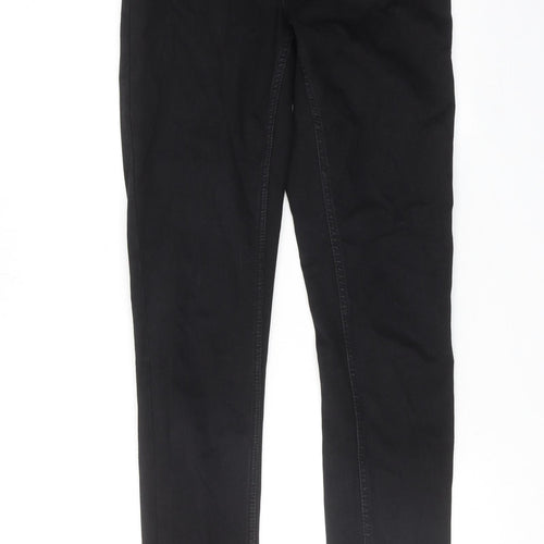 New Look Womens Black Cotton Skinny Jeans Size 10 Regular Zip