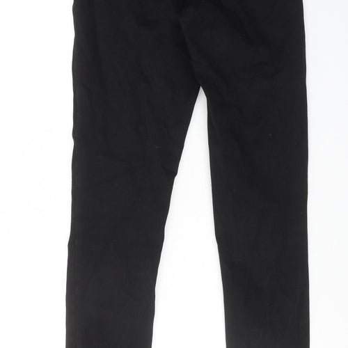 New Look Womens Black Cotton Skinny Jeans Size 10 Regular Zip