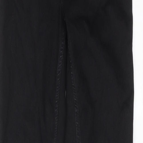 New Look Womens Black Cotton Skinny Jeans Size 10 Regular Zip