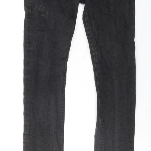 Scotch & Soda Mens Black Cotton Skinny Jeans Size 30 in L32 in Regular Zip