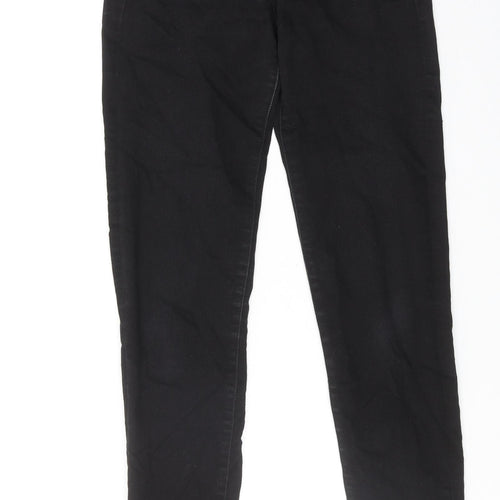 H&M Womens Black Cotton Skinny Jeans Size 25 in L32 in Regular Zip