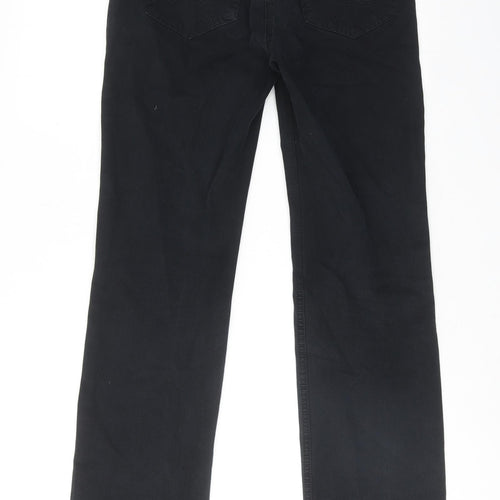 Betty Barclay Womens Black Cotton Straight Jeans Size 28 in Regular Zip