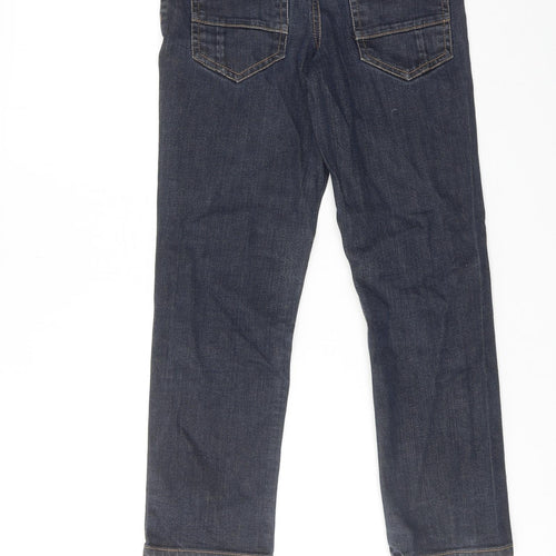 Autograph Boys Blue Cotton Straight Jeans Size 11 Years Regular Zip