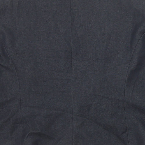 Debenhams Womens Grey Polyester Jacket Blazer Size 20 Button