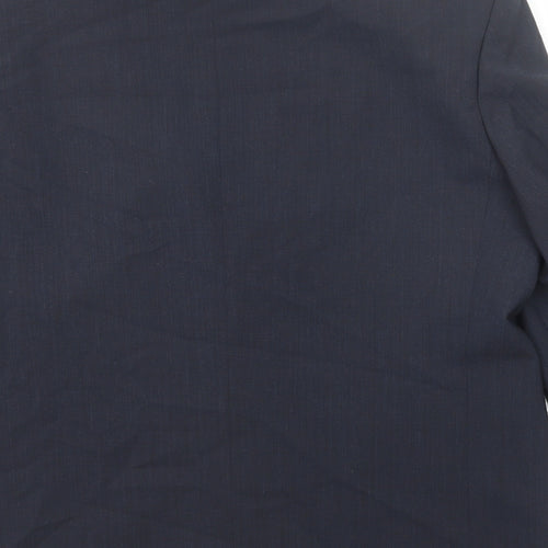 Marks and Spencer Mens Blue Polyester Jacket Suit Jacket Size 42 Regular