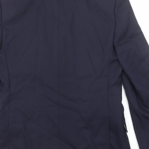 Marks and Spencer Mens Blue Wool Jacket Suit Jacket Size 38 Regular