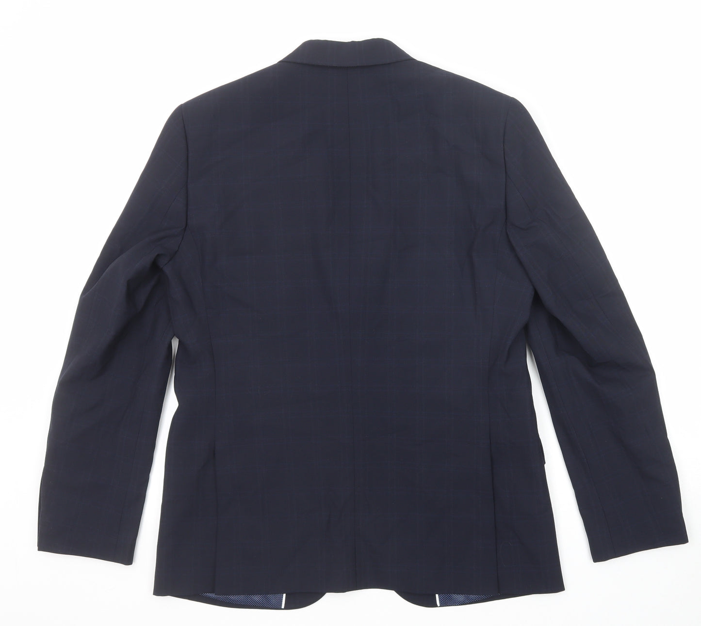 Marks and Spencer Mens Blue Wool Jacket Suit Jacket Size 40 Regular