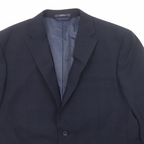 Marks and Spencer Mens Blue Wool Jacket Suit Jacket Size 40 Regular