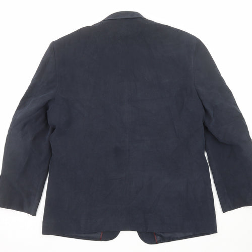 Marks and Spencer Mens Blue Polyester Jacket Blazer Size 42 Regular