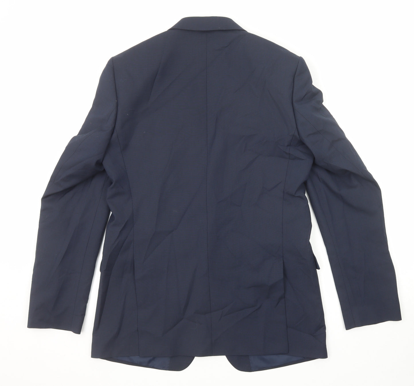 Marks and Spencer Mens Blue Polyester Jacket Suit Jacket Size 40 Regular
