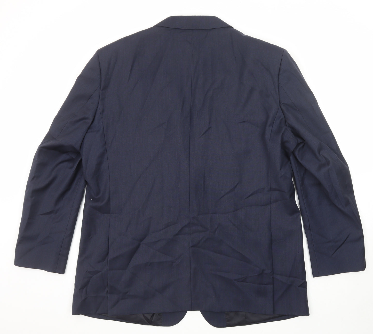 TM Lewin Mens Blue Wool Jacket Suit Jacket Size 50 Regular