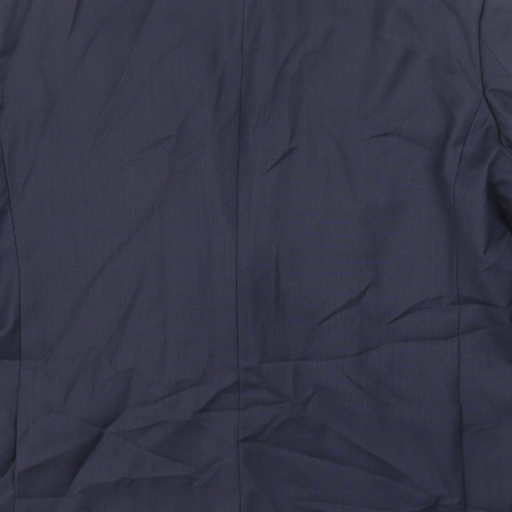 TM Lewin Mens Blue Wool Jacket Suit Jacket Size 50 Regular